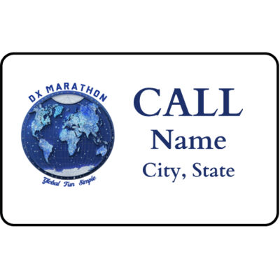 DX Marathon Name Badge Thumbnail