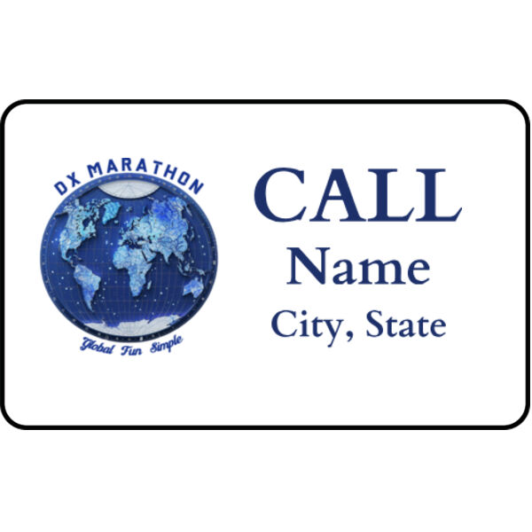DX Marathon Name Badge Thumbnail