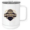 15 oz. White Vacuum Insulated Mug w/Slider Lid Thumbnail