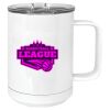 15 oz. White Vacuum Insulated Mug w/Slider Lid Thumbnail