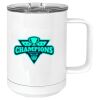 15 oz. White Vacuum Insulated Mug w/Slider Lid Thumbnail
