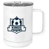15 oz. White Vacuum Insulated Mug w/Slider Lid Thumbnail