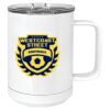 15 oz. White Vacuum Insulated Mug w/Slider Lid Thumbnail