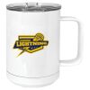 15 oz. White Vacuum Insulated Mug w/Slider Lid Thumbnail