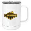 15 oz. White Vacuum Insulated Mug w/Slider Lid Thumbnail