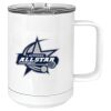 15 oz. White Vacuum Insulated Mug w/Slider Lid Thumbnail