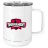 15 oz. White Vacuum Insulated Mug w/Slider Lid Thumbnail
