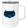 15 oz. White Vacuum Insulated Mug w/Slider Lid Thumbnail