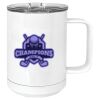 15 oz. White Vacuum Insulated Mug w/Slider Lid Thumbnail