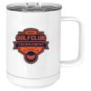 15 oz. White Vacuum Insulated Mug w/Slider Lid Thumbnail