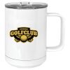 15 oz. White Vacuum Insulated Mug w/Slider Lid Thumbnail