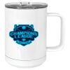 15 oz. White Vacuum Insulated Mug w/Slider Lid Thumbnail