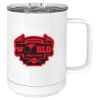 15 oz. White Vacuum Insulated Mug w/Slider Lid Thumbnail