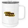 15 oz. White Vacuum Insulated Mug w/Slider Lid Thumbnail