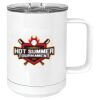 15 oz. White Vacuum Insulated Mug w/Slider Lid Thumbnail