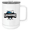 15 oz. White Vacuum Insulated Mug w/Slider Lid Thumbnail