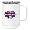 15 oz. White Vacuum Insulated Mug w/Slider Lid Thumbnail