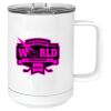 15 oz. White Vacuum Insulated Mug w/Slider Lid Thumbnail