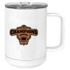 15 oz. White Vacuum Insulated Mug w/Slider Lid Thumbnail
