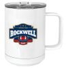 15 oz. White Vacuum Insulated Mug w/Slider Lid Thumbnail