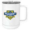 15 oz. White Vacuum Insulated Mug w/Slider Lid Thumbnail