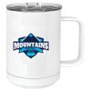 15 oz. White Vacuum Insulated Mug w/Slider Lid Thumbnail