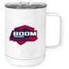 15 oz. White Vacuum Insulated Mug w/Slider Lid Thumbnail