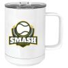 15 oz. White Vacuum Insulated Mug w/Slider Lid Thumbnail
