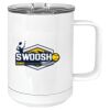 15 oz. White Vacuum Insulated Mug w/Slider Lid Thumbnail