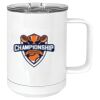 15 oz. White Vacuum Insulated Mug w/Slider Lid Thumbnail