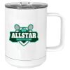 15 oz. White Vacuum Insulated Mug w/Slider Lid Thumbnail