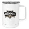 15 oz. White Vacuum Insulated Mug w/Slider Lid Thumbnail