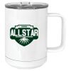 15 oz. White Vacuum Insulated Mug w/Slider Lid Thumbnail