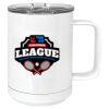 15 oz. White Vacuum Insulated Mug w/Slider Lid Thumbnail