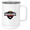 15 oz. White Vacuum Insulated Mug w/Slider Lid Thumbnail