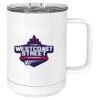 15 oz. White Vacuum Insulated Mug w/Slider Lid Thumbnail
