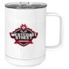 15 oz. White Vacuum Insulated Mug w/Slider Lid Thumbnail
