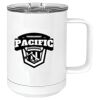 15 oz. White Vacuum Insulated Mug w/Slider Lid Thumbnail
