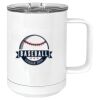15 oz. White Vacuum Insulated Mug w/Slider Lid Thumbnail
