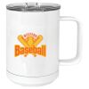 15 oz. White Vacuum Insulated Mug w/Slider Lid Thumbnail