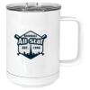 15 oz. White Vacuum Insulated Mug w/Slider Lid Thumbnail