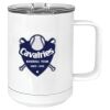 15 oz. White Vacuum Insulated Mug w/Slider Lid Thumbnail