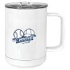 15 oz. White Vacuum Insulated Mug w/Slider Lid Thumbnail