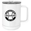 15 oz. White Vacuum Insulated Mug w/Slider Lid Thumbnail