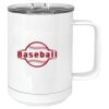 15 oz. White Vacuum Insulated Mug w/Slider Lid Thumbnail