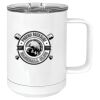 15 oz. White Vacuum Insulated Mug w/Slider Lid Thumbnail
