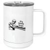 15 oz. White Vacuum Insulated Mug w/Slider Lid Thumbnail
