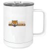 15 oz. White Vacuum Insulated Mug w/Slider Lid Thumbnail