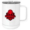 15 oz. White Vacuum Insulated Mug w/Slider Lid Thumbnail