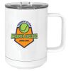 15 oz. White Vacuum Insulated Mug w/Slider Lid Thumbnail